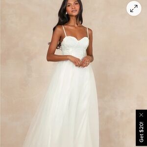 Lulu's Ethereal Romance Bustier Maxi Dress